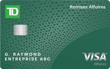 Carte Visa TD Remises Affaires