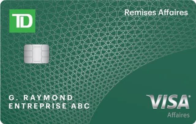 Carte Visa* TD Remises Affaires